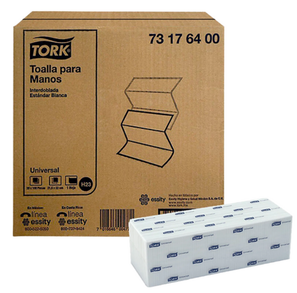 Toalla Interodoblada Tork 100pz/20paq  731764