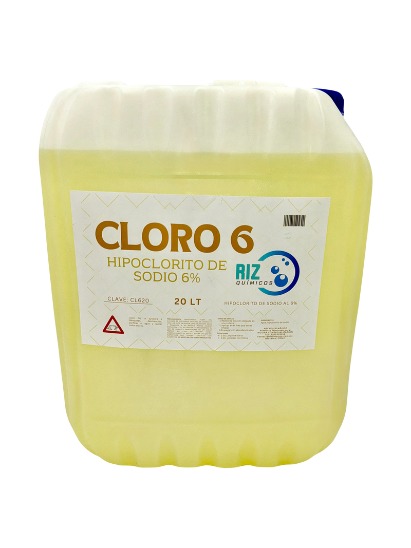 Cloro 6% Bidón 20 Litros