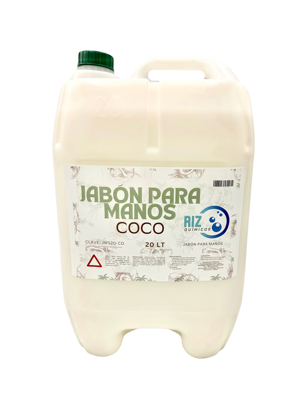 Jabón para manos aroma Coco, Bidón 20 litros