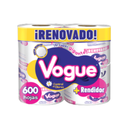 Papel Higienico Tradicional Vogue 600 H, 10/4