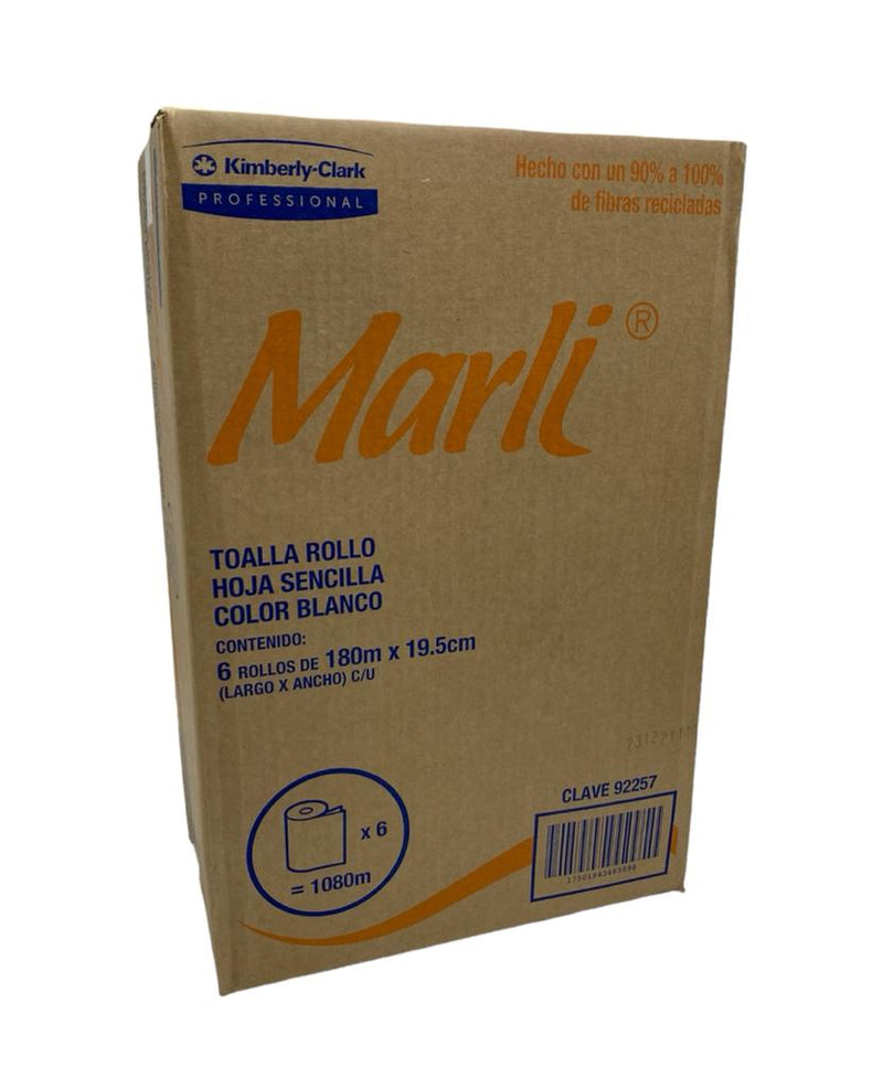 Toalla en Rollo Marli 180 metros, caja 6 pz