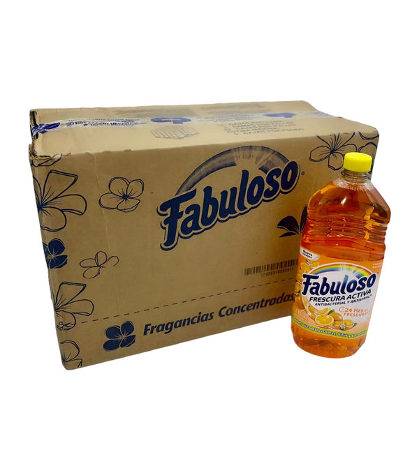 Limpiador Multiusos Fabuloso 1 Litro Energía Naranja Caja 12 Piezas