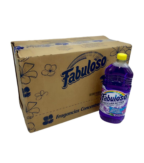 Limpiador Multiusos Fabuloso 1 Litro Lavanda Caja 12 Piezas